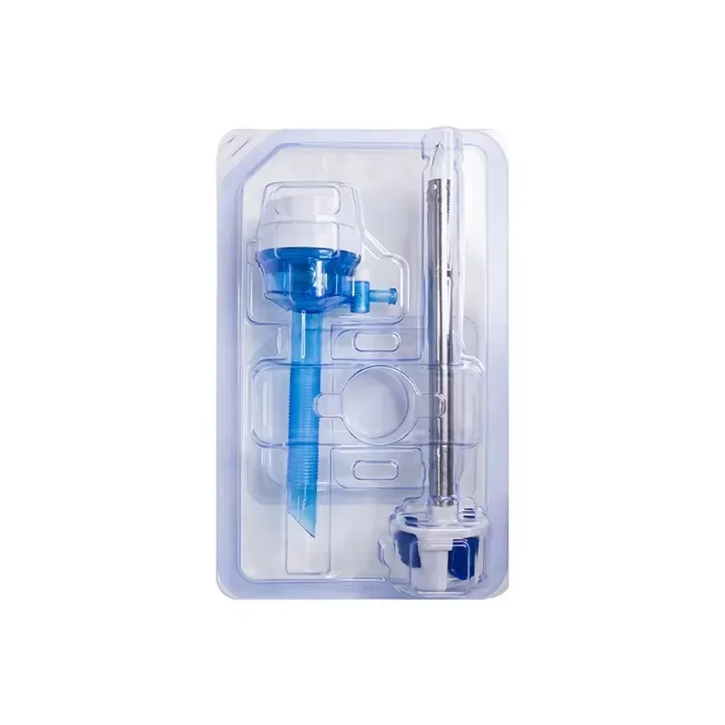 Best Quality Medical Disposable 5mm Manual Bladeless Optical Trocar Cannula with CE ISO13485 Certificate