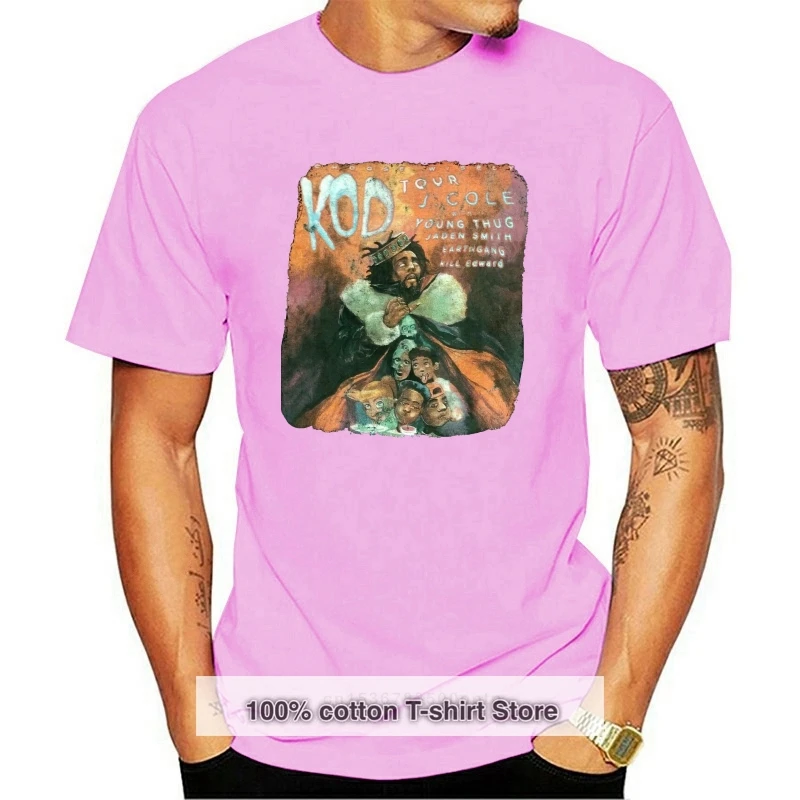 J. Cole KOD Choose Wisely Tour 2024 Concert Black T-Shirt - Size S Short Sleeve O-Neck Cotton T shirt