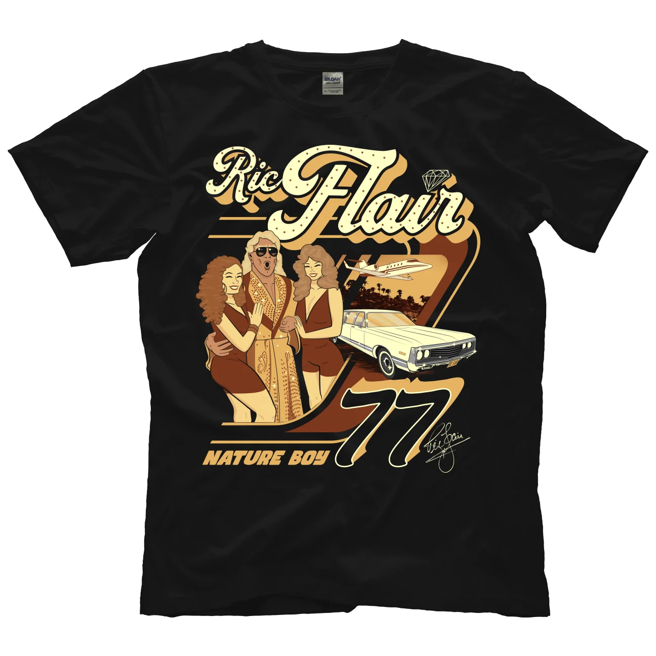 Ric Flair - Nature Boy 77' (Yellow Tint) T-Shirt