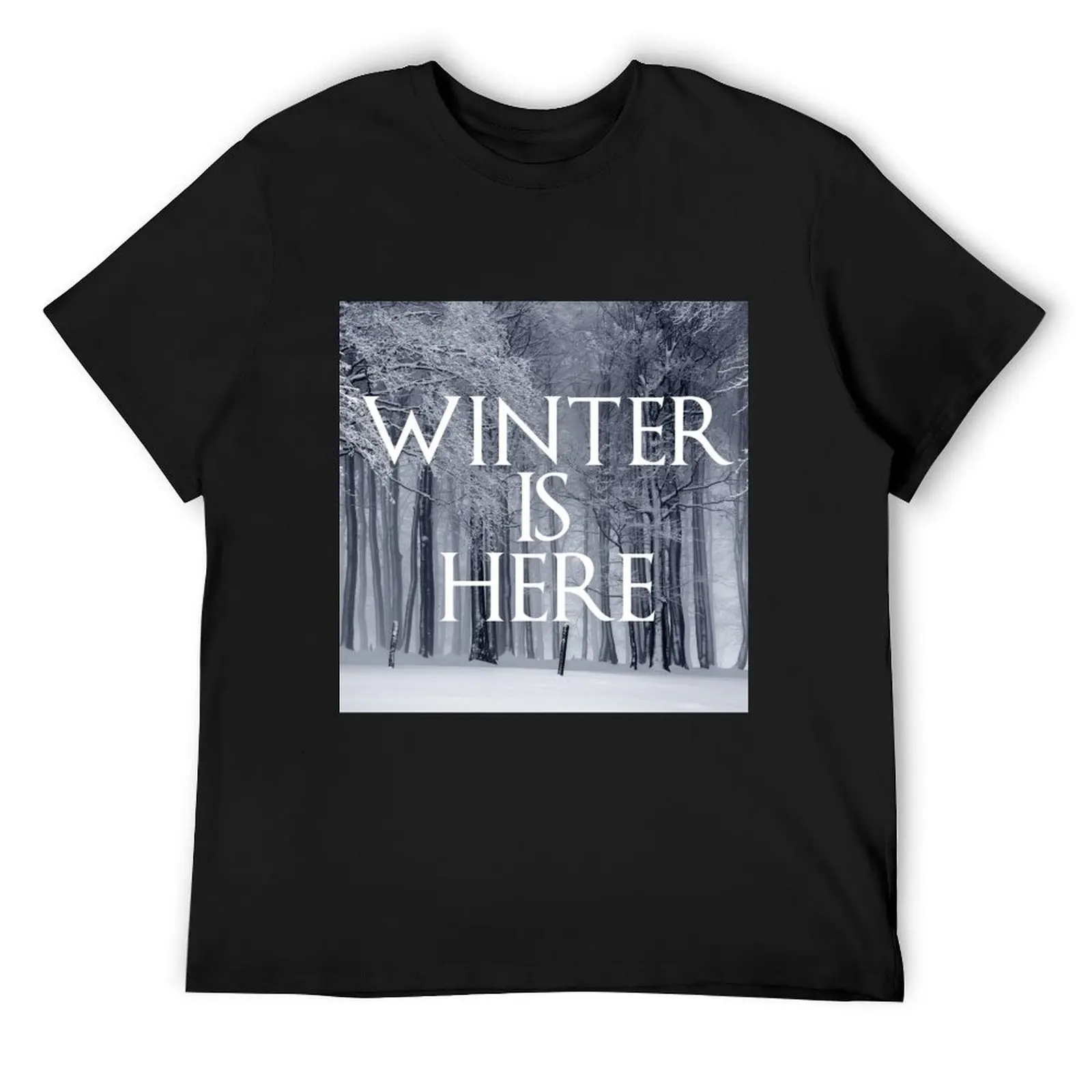 Winter Is Here Trees by UpToDate T-Shirt for a boy cotton graphic tees tees boys animal print mens t shirts