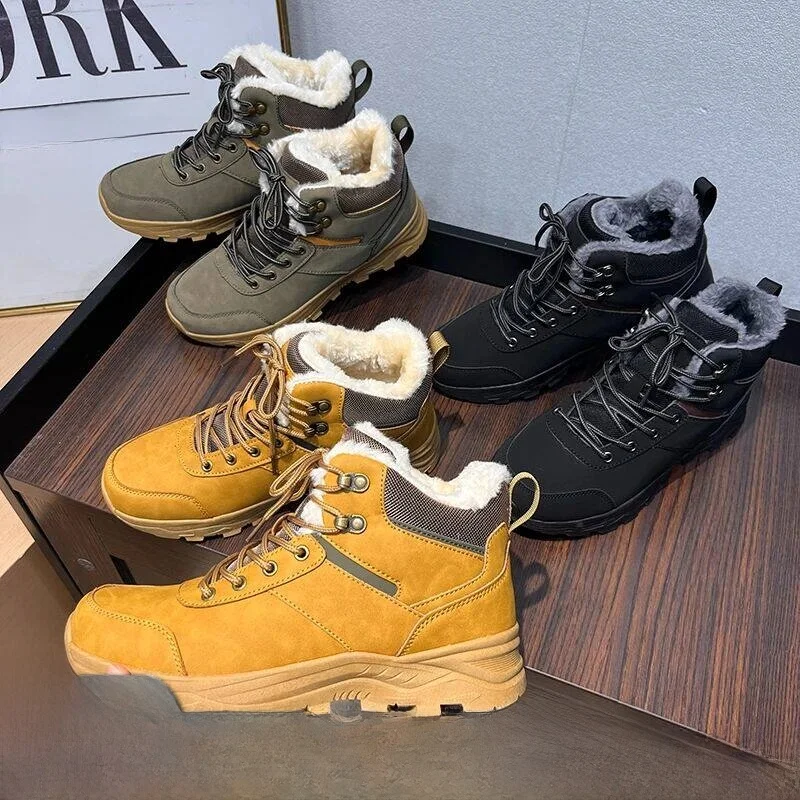 Botas de Montañismo Polar para Hombre y Mujer, Antideslizantes, con Suela Grande de TPR, Forro de Terciopelo Integrado, para ...