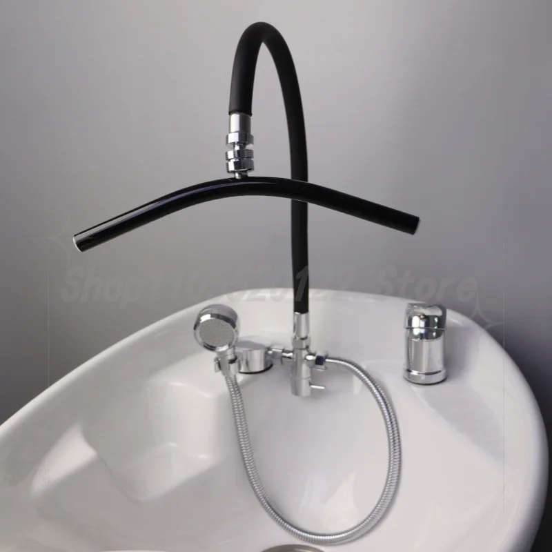 Special Water Circulation Head for Shampoo Bed Basin, Water Treatment Device for Shampoo Bed Basin, Shower Sprayer, Curved Pipe
