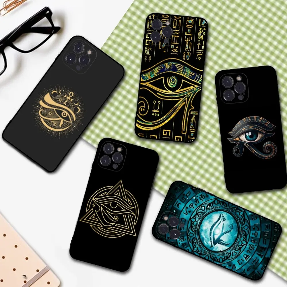 Egyptian Eye Of Horus Art Phone Case For IPhone 16 15 14 11 12 13 Mini Pro XS Max Cover 6 7 8 Plus X Funda Shell