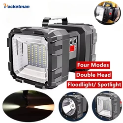 Super Bright High Power Searchlight USB Rechargeable Hand Lamp Waterproof Handheld Flashlight LED Work Spotlight Floodling Light