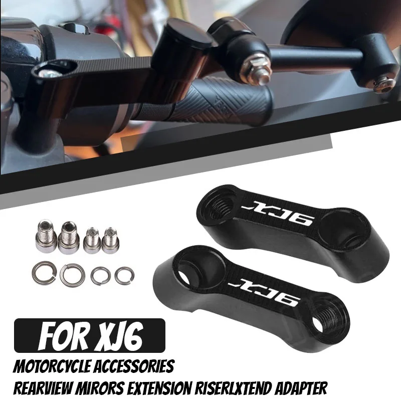 10mm 8mm Rearview Mirror Extend Motorcycle Accessories Mirrors Riser Extension Bracket For XJ6 XJ6F XJ6N DIVERSION 2009-2015