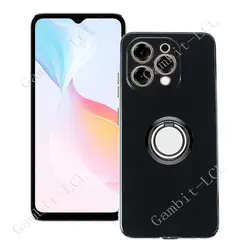 For Doogee N55 Plus Pro N55Pro DoogeeN55 2024 Back Ring Holder Bracket Phone Cover TPU Soft Silicone Case On Doogee N55 Pro