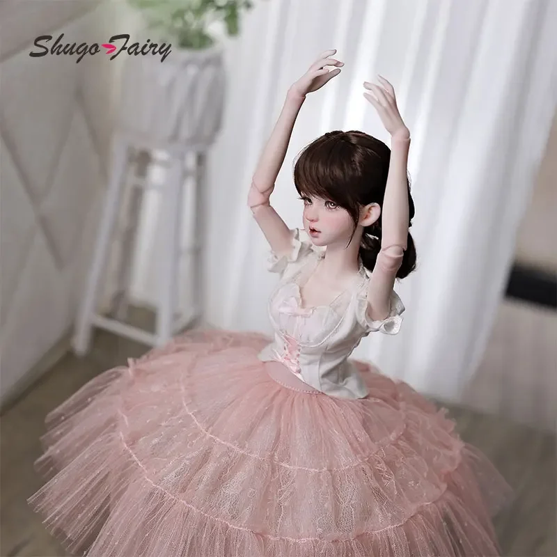 ShugaFairy Ballerina Perla BJD Doll 1/4  دمية الباليروينا اللؤلؤة شوغا فيري بيج.دي.جى 1/4 باري الحديثة مفصلين قابلين للحركة مجموعة كاملة مصمم أزياء أنيمي بليث مواليد جديدة دمية الأزياء