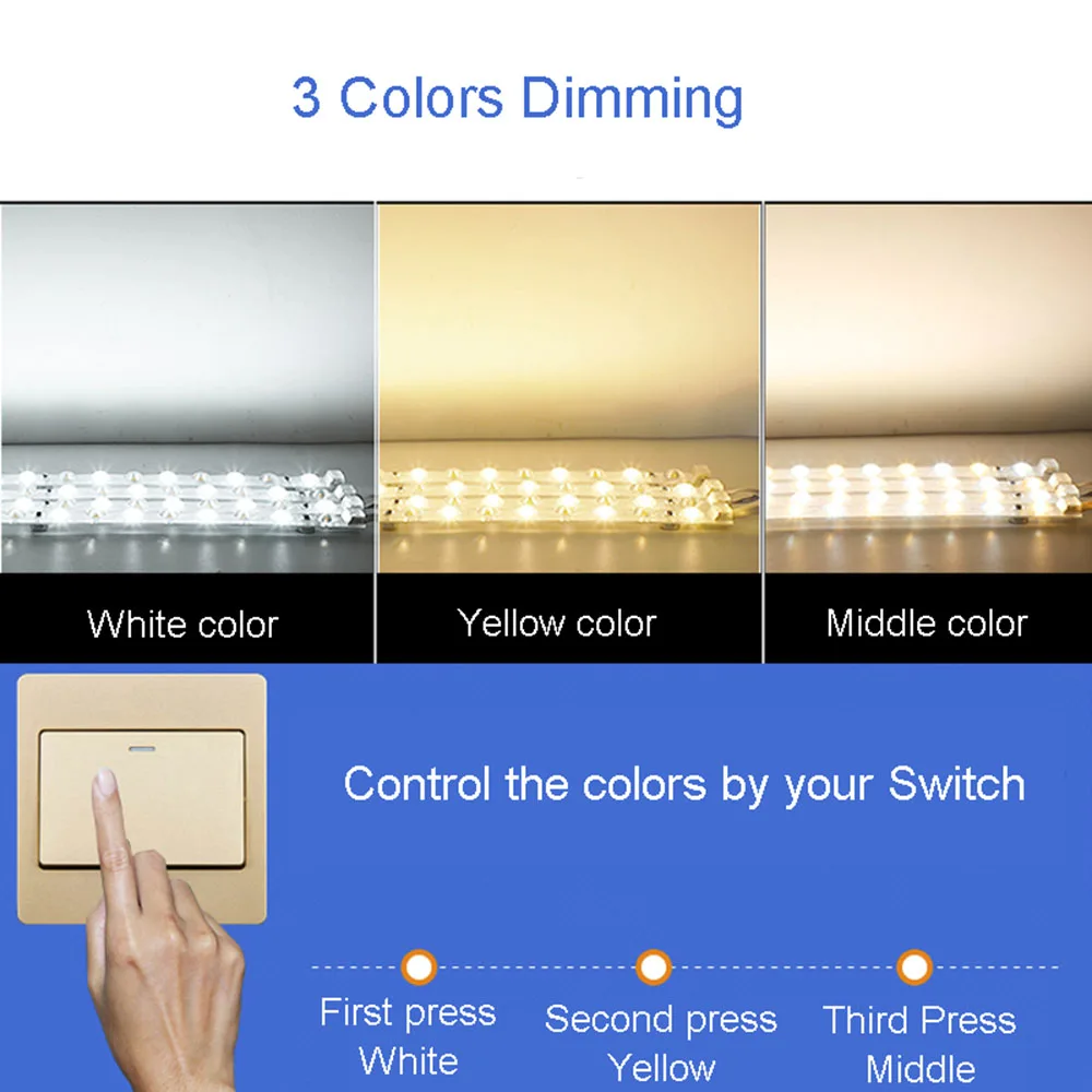 Imagem -04 - Módulo Fonte de Luz Led com ic Driver Escurecimento Quarto Alto Brilho Lâmpada do Teto Lente Barras de Substituição Faça Você Mesmo Tiras