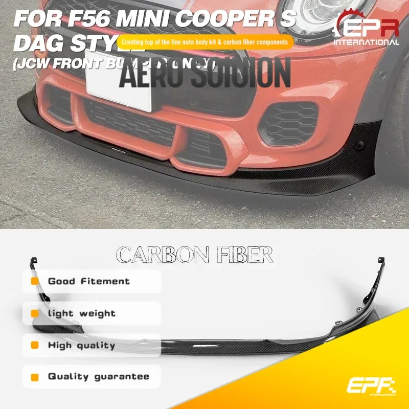 

Car Accessories Fit for F56 Mini Cooper S DAG Style Front Lip - Compatible with JCW Front Bumper Body Kit Upgrade