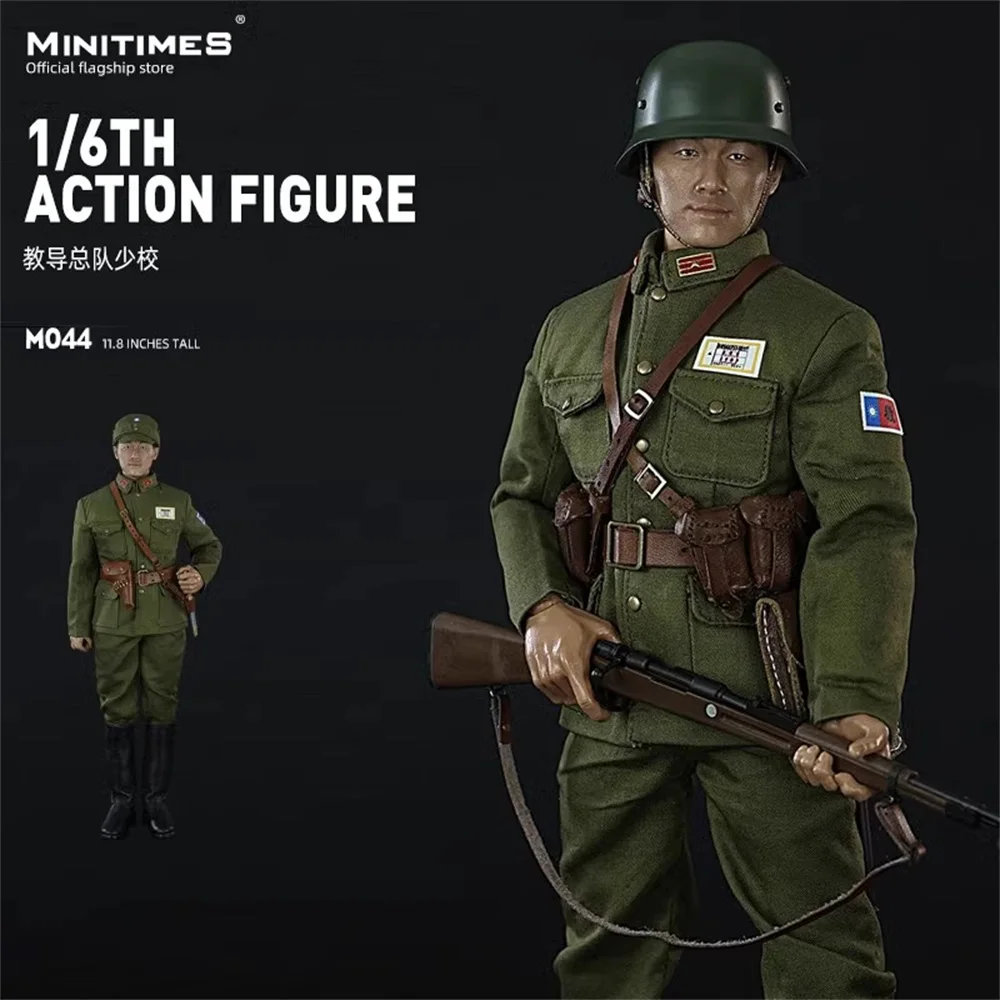 1/6 Minitimes M044 Asia Man General Soldier Teacher Fight for Peace Full Set Moveable Action Figure Model Gift For Fans Collect