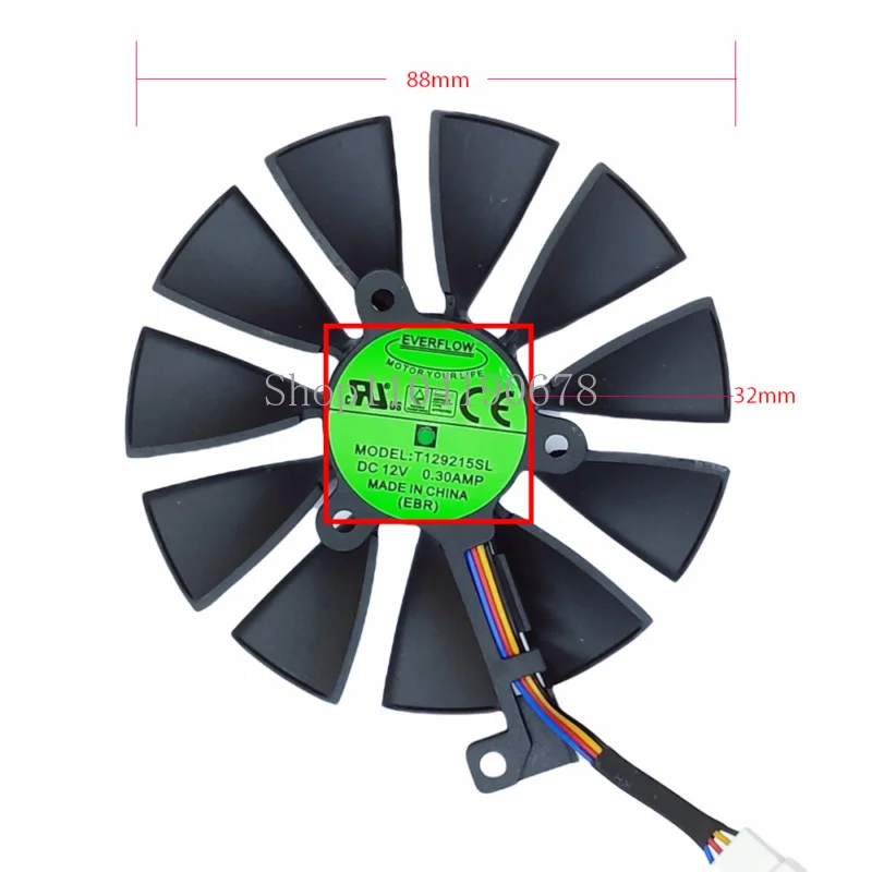 Radiator - Fan A - GPU Cooling Fan for ASUS ROG STRIX GeForce RT