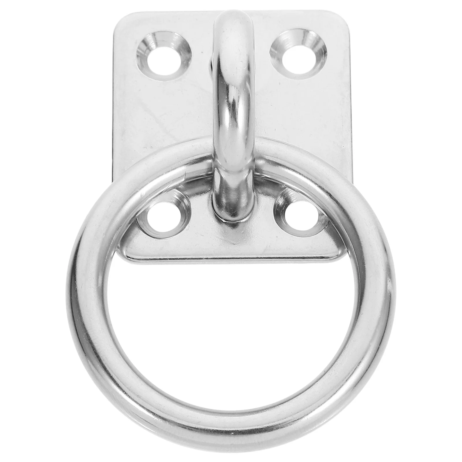 

Heavy Duty Stainless Steel Pad Eye Plate Hook Ceiling Mount For Outdoor Hammock Wall Deck Tree Durable Wear Resistant Solid