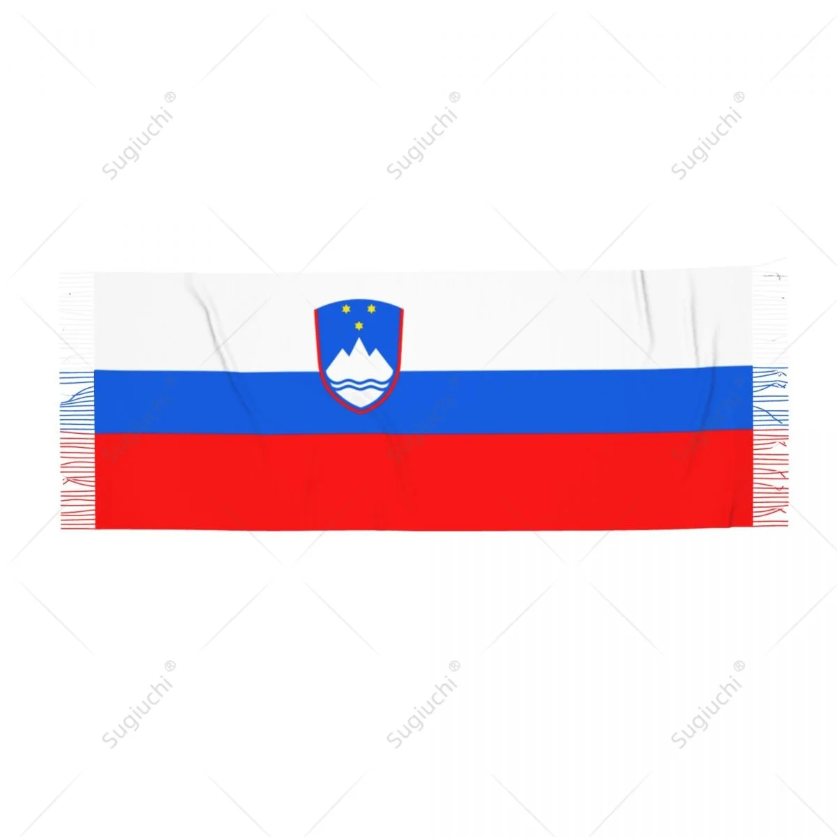 Slovenia Emblem Flag Scarf Pashmina Warm Scarves Shawl Wrap Hijab Spring Winter Multifunction Unisex