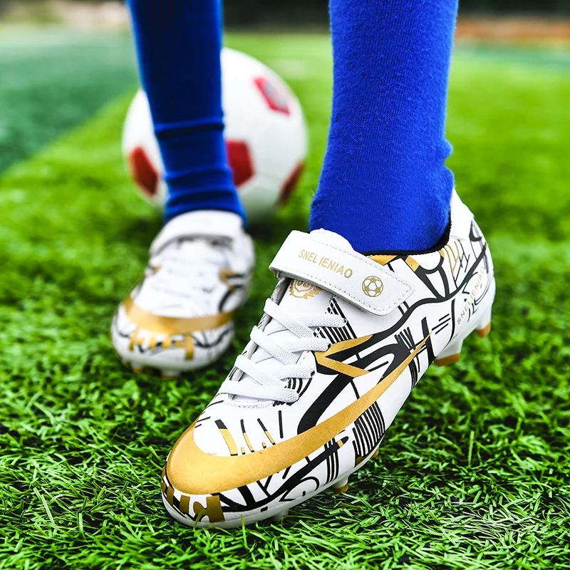 Soccer Shoes Kids Football Shoes TF/FG Cleats Grass Training Sport Footwear Trend Sneaker For Boys Chaussures De Football