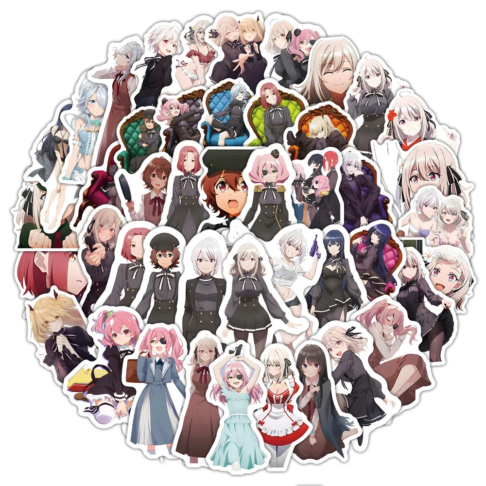 10/30/53 Stuks Anime Spy Kamer Stickers Schattige Cartoon Sexy Meisje Sticker Diy Telefoon Case Notebook Skateboard Waterdichte Graffiti Stickers