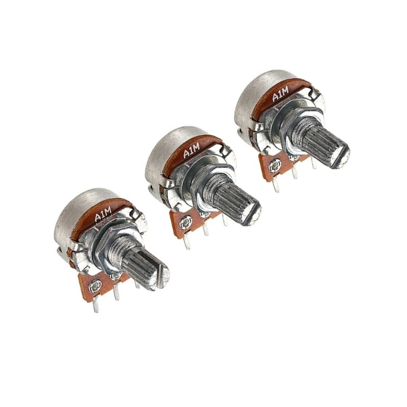3Pcs Electric Guitar Pots Split Shaft Guitar Potentiometers Easy to Use