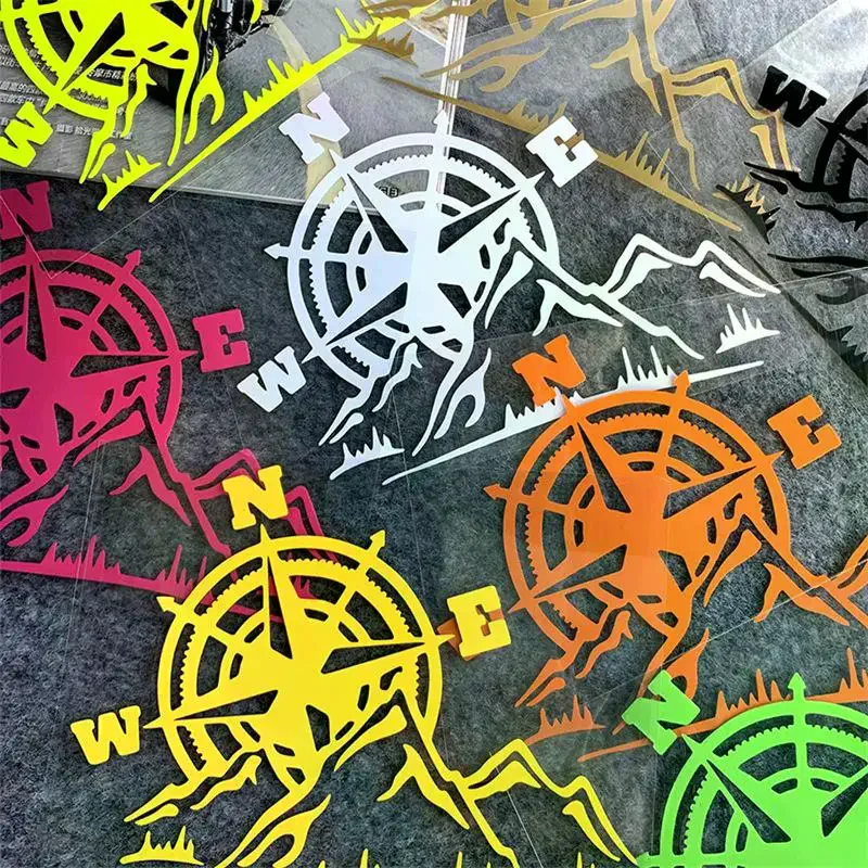 Suitable For Cars, Trucks, Motorcycles, Reflective Motorcycle Stickers, Jungle Exploration Compasses, Motorcycle Helmets, Sticke