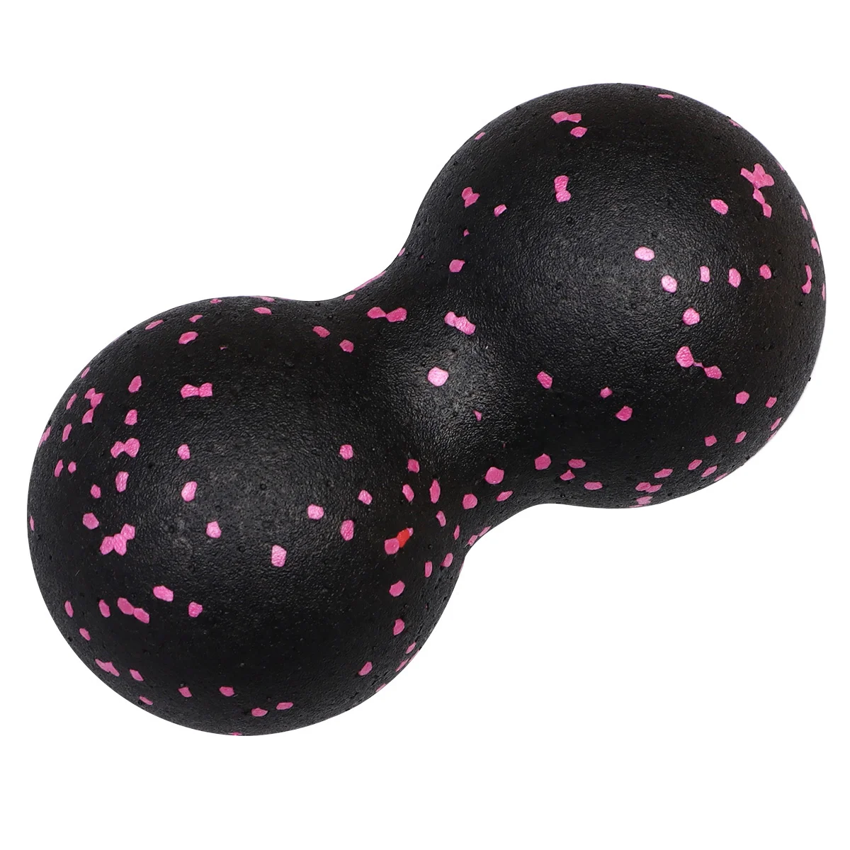 EPP Muscle Relaxation Dual Ball Peanut Massage Ball Yoga Fitness Lacrosse Ball for Home Office Black Blue