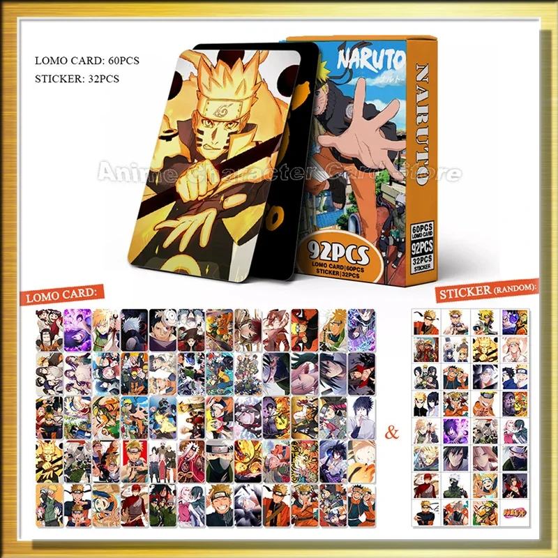 LOMO Cards Sticker Anime Naruto One Piece Chainsaw Man Tokyo Post Card Photocards Hobby Game Collection Toys For Children Gifts