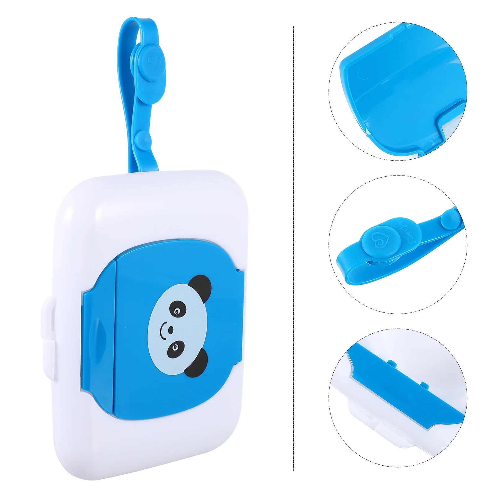 1Pcs Baby Feuchttücher Fall Tragbare Leichte PP Kunststoff Material Feuchttücher Box mit Riemen für Outdoor Reise Windel Tasche