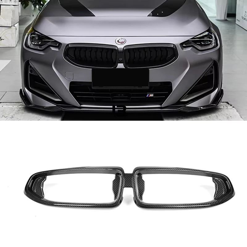 

Dry Carbon Fiber Front Grill Cover Trim for BMW 2 Series G42 220i 230i 2-Door 2021-2025