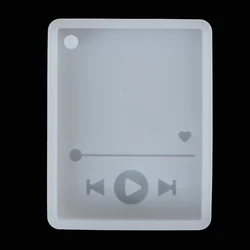 Super Glossy Epoxy Resin Player Mold Keychain Casting Silicone Mould DIY Crafts
