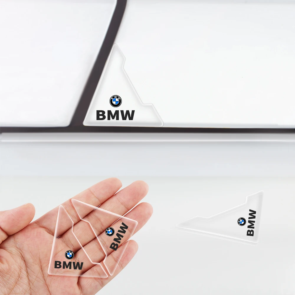 2/4Pcs Car Door Corner Cover Bumper Crash Anti-Scratch Protection Stickers  For BMW 1 3 Series M Auto Protection Decal Accessory