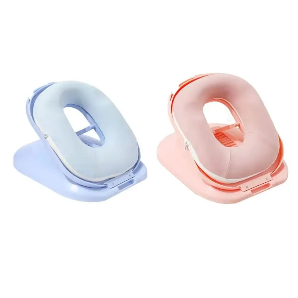 Adjustable Height Neck Support Pillow Hug-style Foldable Design Desk Sleeping Pillow Washable Cover Comfortable