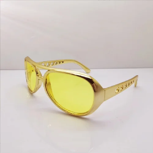 Imagen 1 del producto KAPELUS Suministros para fiestas Accesorios para fotos Vestido de fiesta de vacaciones Traje de maquillaje Gafas de sol Gafas Elvis galvanizadas