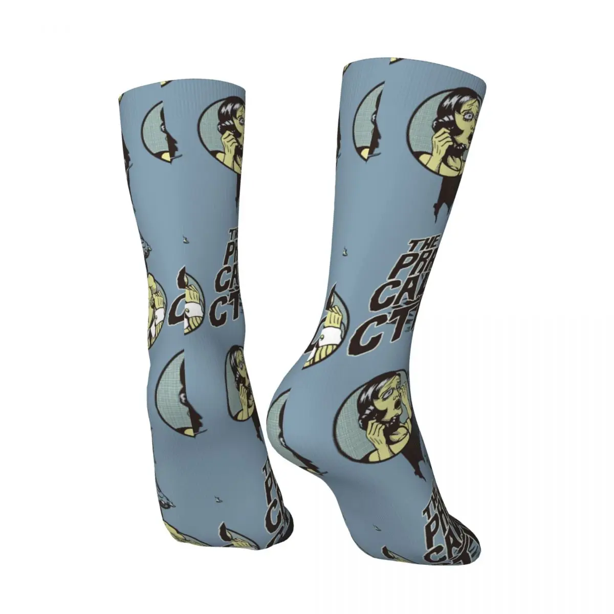 Funny Happy Men's Compression Socks The Prank Call Of Vintage Harajuku Cthulhu Mythos Hip Hop Novelty Casual Crew Crazy Sock