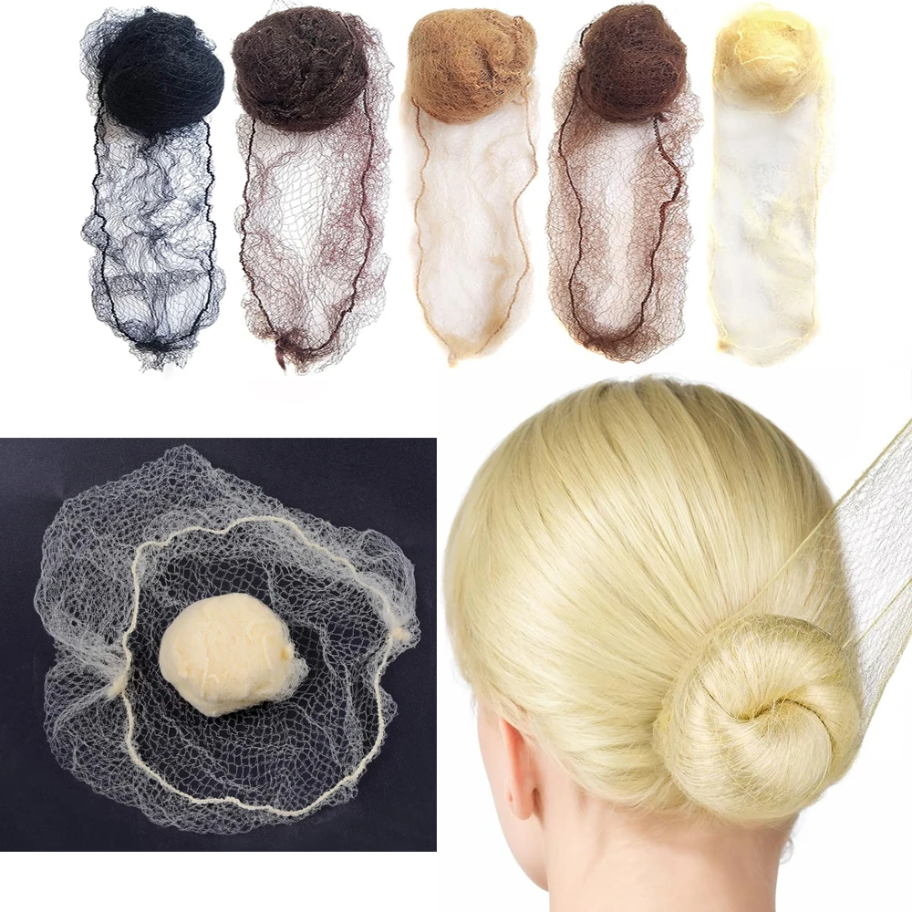 20Pcs Durable Nylon Hair Net For Bun Hair Hair style Tool Black Blonde Brown 5Mm Hair Net For Wigs Mesh Hair Styling Hairnets