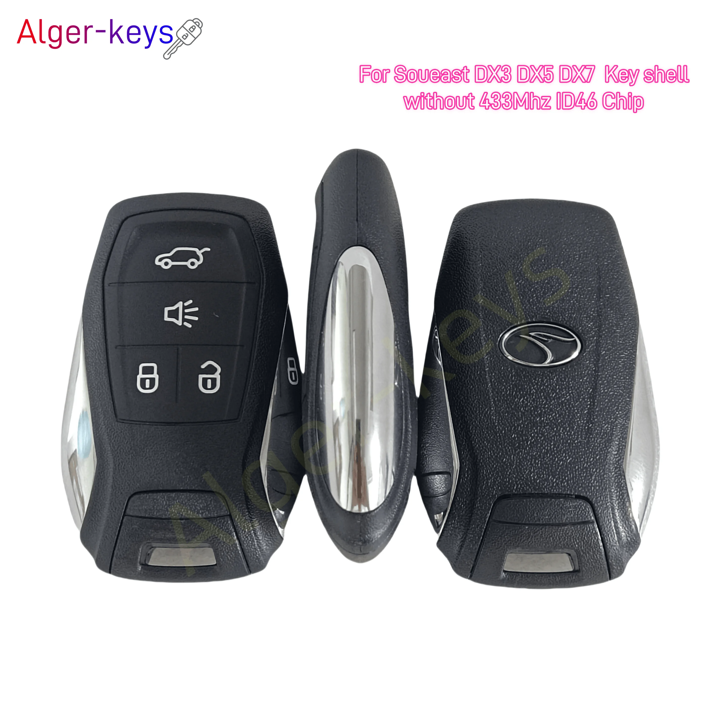 Alger-keys OEM Genuine Original Remote Key 4 Buttons For Southeast Soueast DX3 DX5 DX7 433Mhz ID46 without Chip