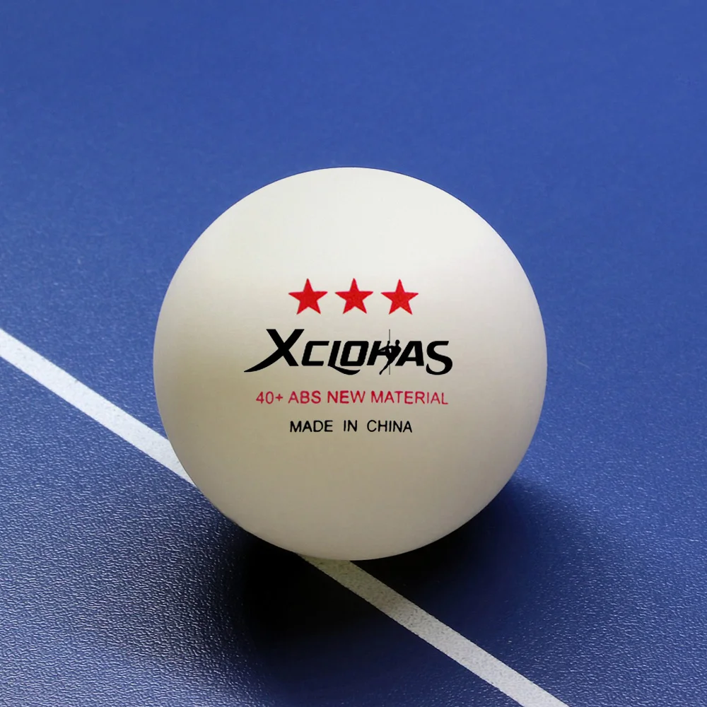 XCLOHAS 3-Star Table Tennis Balls, ABS Plastic Ping Pong Training Balls, 40+ 2.8G, 50 Pcs, 100 Pcs, 200Pcs