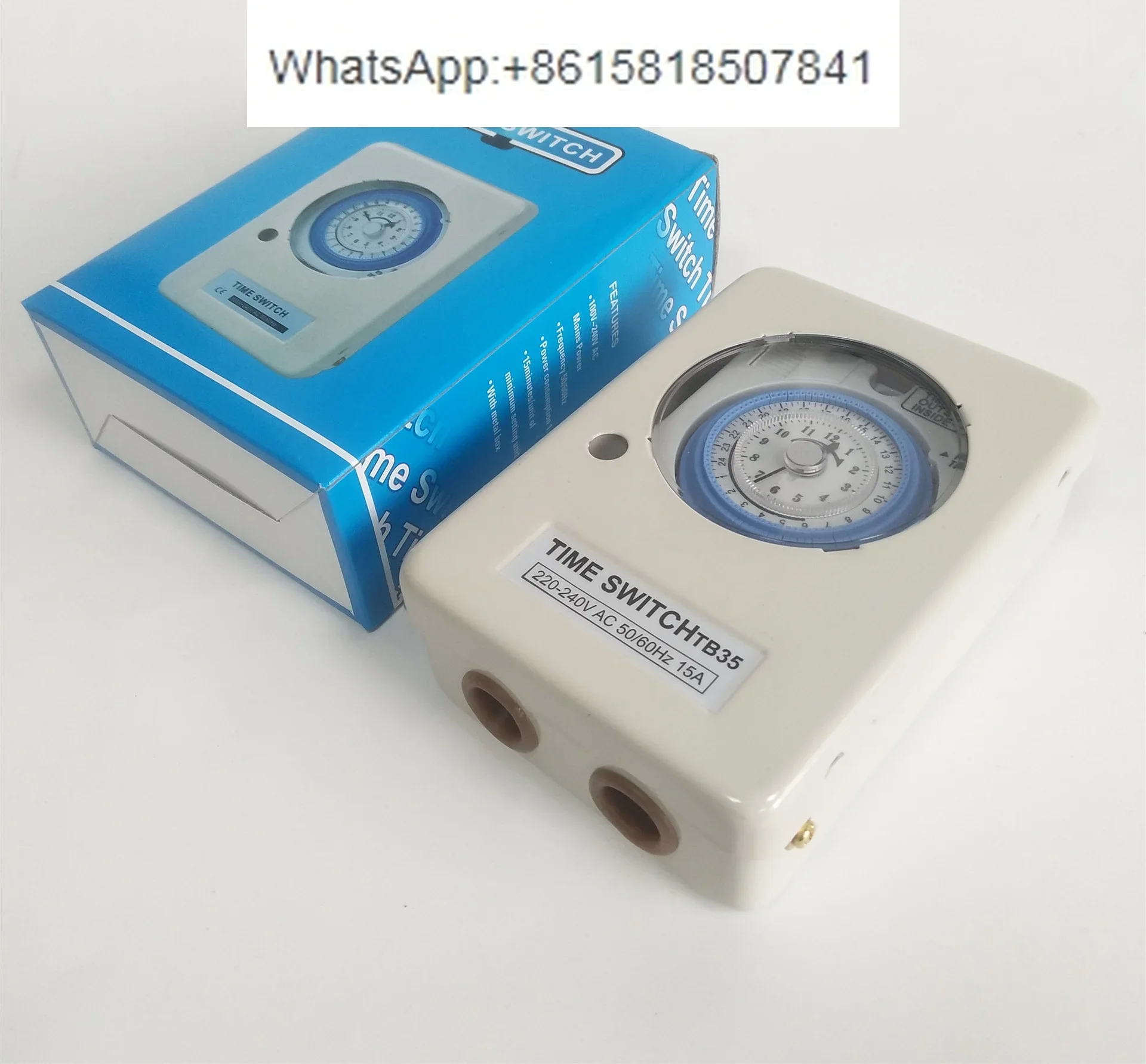 

With iron shell outdoor TB35N mechanical timer, minimum timing 15 minutes time control switch, with battery