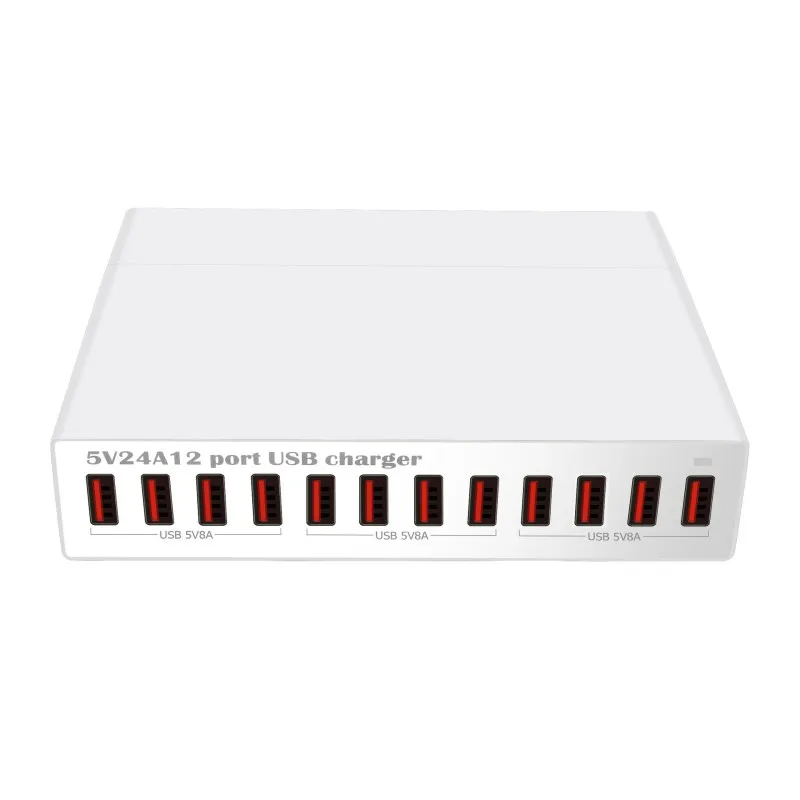 

120 Вт 12 USB для iPhone Быстрое зарядное устройство для телефона 2,4 А для Samsung Xiaomi Настенное зарядное устройство Адаптер Зарядное устройство для мобильного телефона