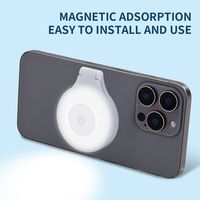 Adjustable Magnetic Phone Fill Light 3 Colors Soft Light Clip-on LED Light Selfie Ring Lamp for Vlog Makeup Live Streaming