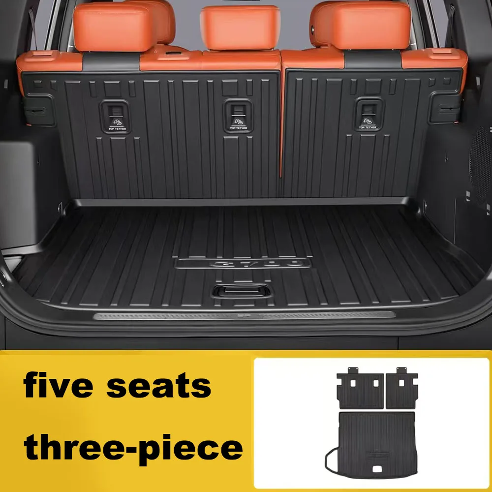 For JETOUR G700 2025 2026  Custom Fit TPE Trunk Five Seats Cargo Liner & Full Coverage Backrest Mats  Interior Accessories