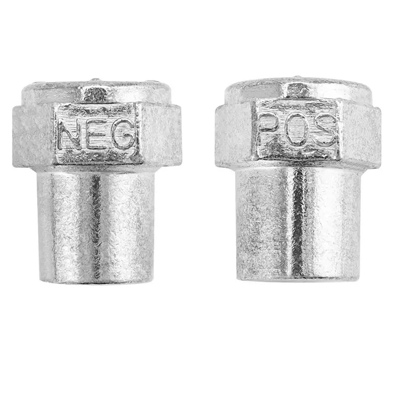 Car Positive Negative Battery Post Terminal, 4 Pair Zinc Alloy Battery Adapter, 3/8 Female Stud Adapter-A57X