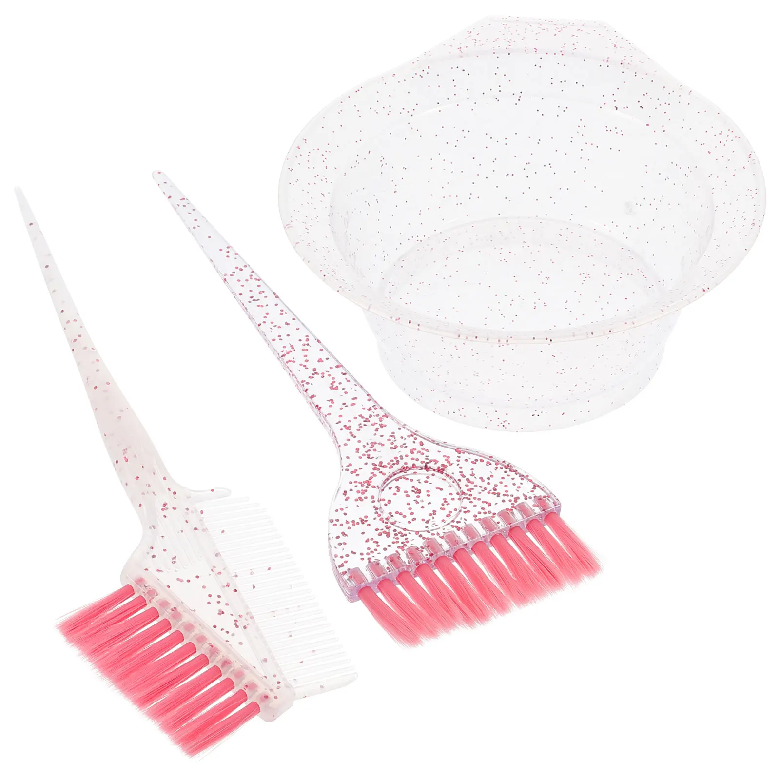 

1 set Dye Brush Bowl Set Thickened Mixing Bowls with Scales Reusable Hair Coloring Tools for Salon Home Use Easy Clean Flexible