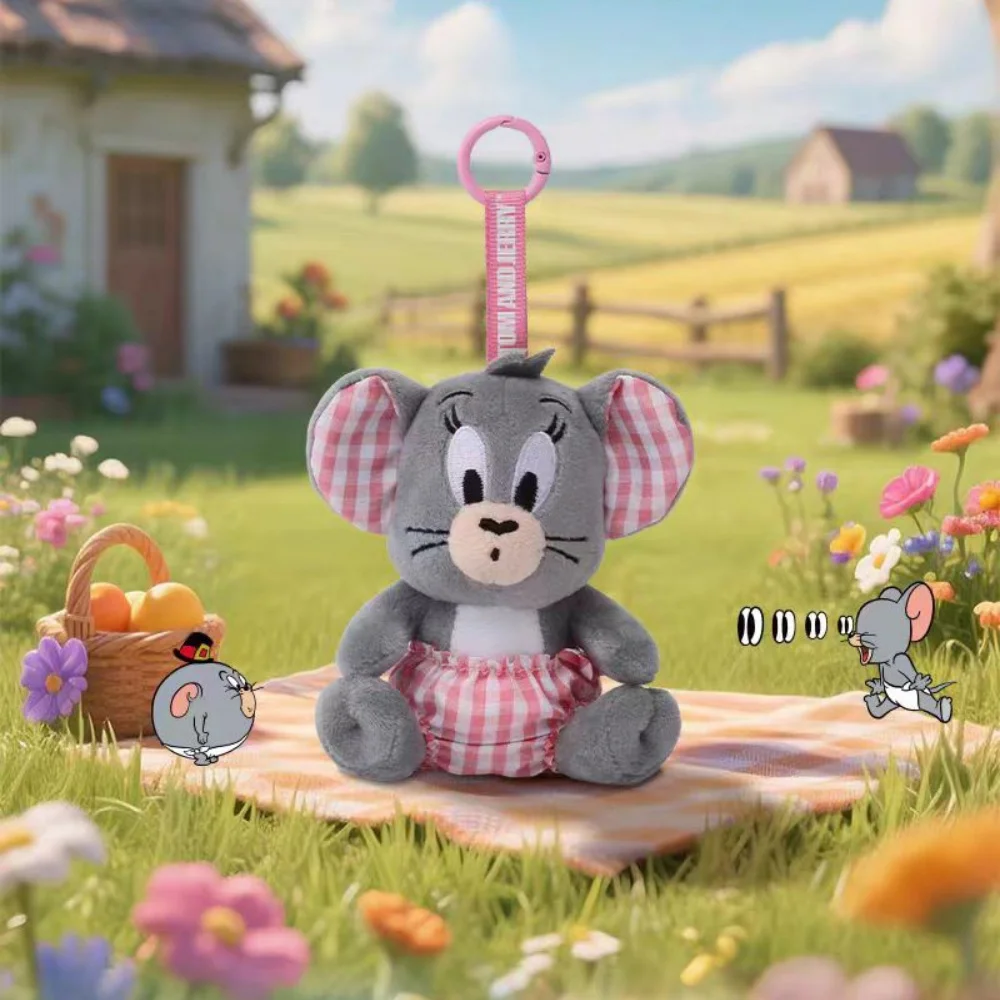 حقيقية توم وجيري أفخم ألعاب الدمى Kawaii توماس القط طالب الكرتون على ظهره الديكور الدمى المفاتيح الفتيات هدايا عيد الميلاد