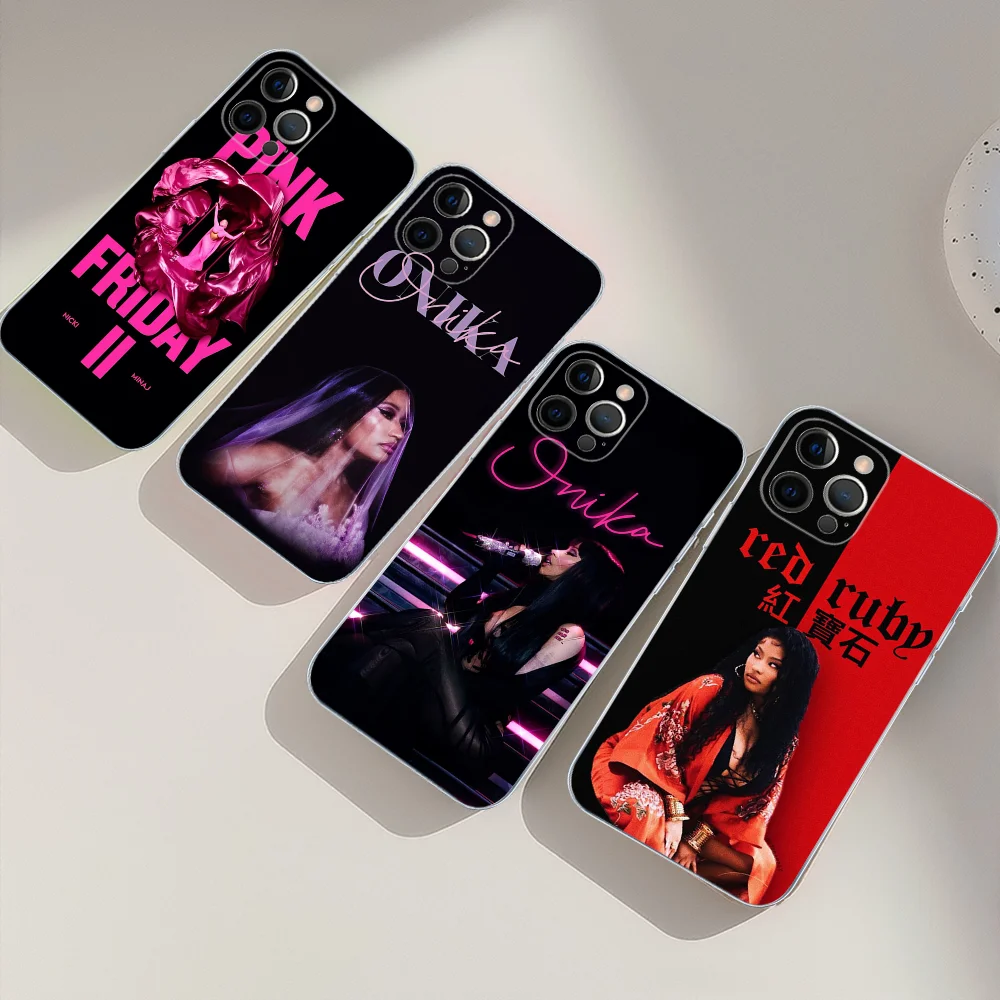 N-Nicki M-Minaj Rapper Pink Friday 2 Phone Case For IPhone 16 15 8 7 6 6S Plus X SE XR XS 14 11 12 13 Mini Pro Max Mobile Case