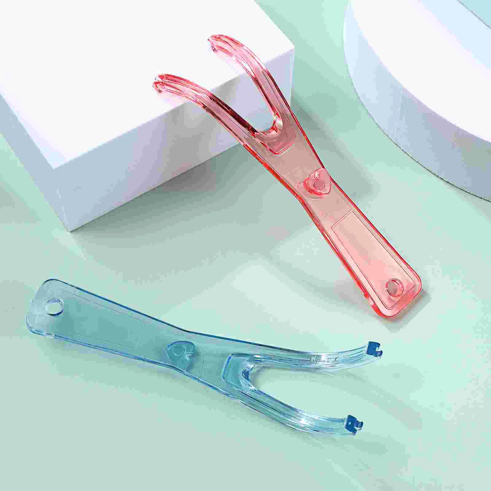 2 Pcs Grin Floss Picks Tooth Holder Dental Flosser Flossers Tools Dispenser Child