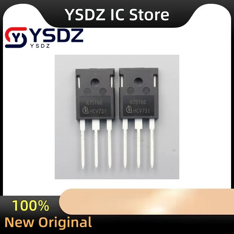 

10pcs K75T60 IKW75N60T 75A 600V TO-247 Power MOSFETs Free Shipping New Original Stock High-Quality Electronics Components