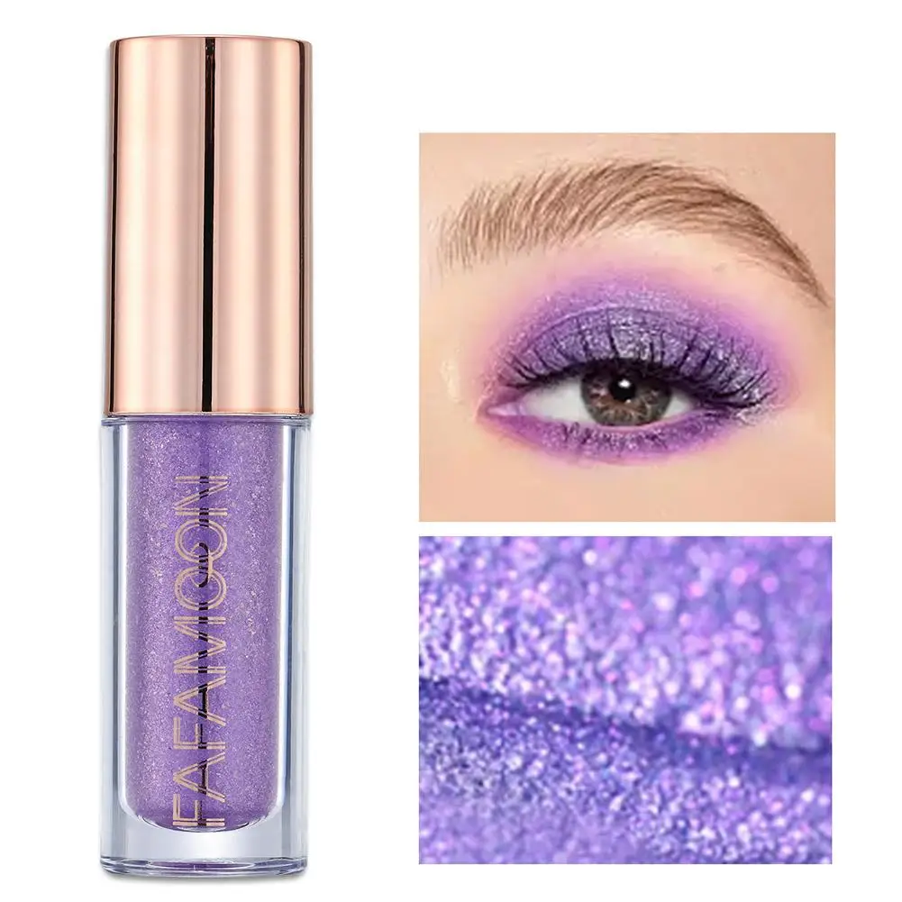 液体アイシャドウ パール光沢のあるファインフラッシュスパンコール 持続的な形成メイクアップ 高速汗防止アイライナーフィルム 速乾性 W0K1