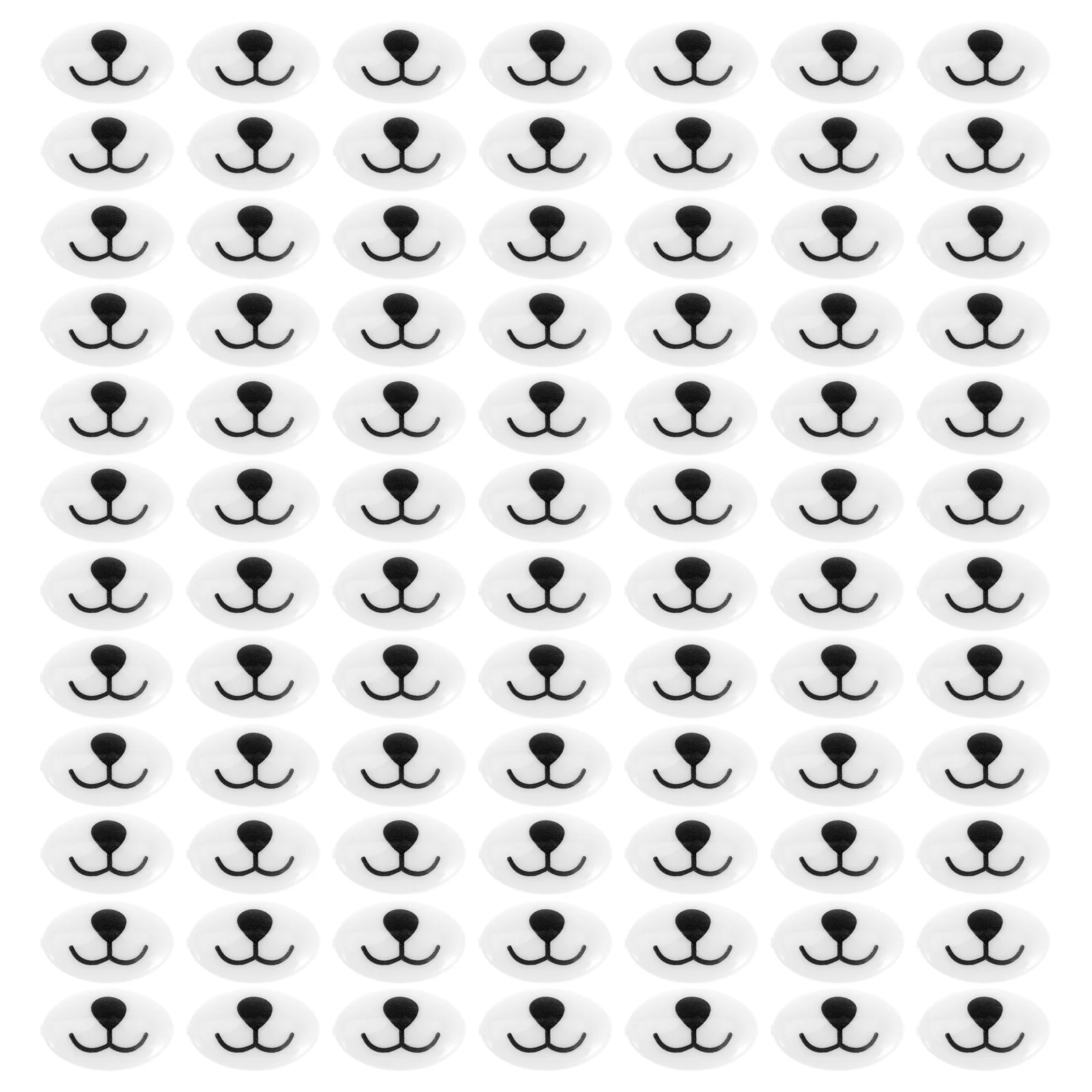 200 Pezzi di Naso di Sicurezza Fatto a Mano all'Uncinetto, Base Piatta Ovale per Riparazione Orsacchiotti, Accessori per Artigianato, Kit Fai-da-Te per Animali di Peluche