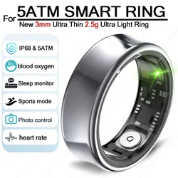 2024 New Smart Ring Men Women Photo Control Multi Sport Fitness Ring Heart Rate Health 5ATM Waterproof Smartring For Android ios