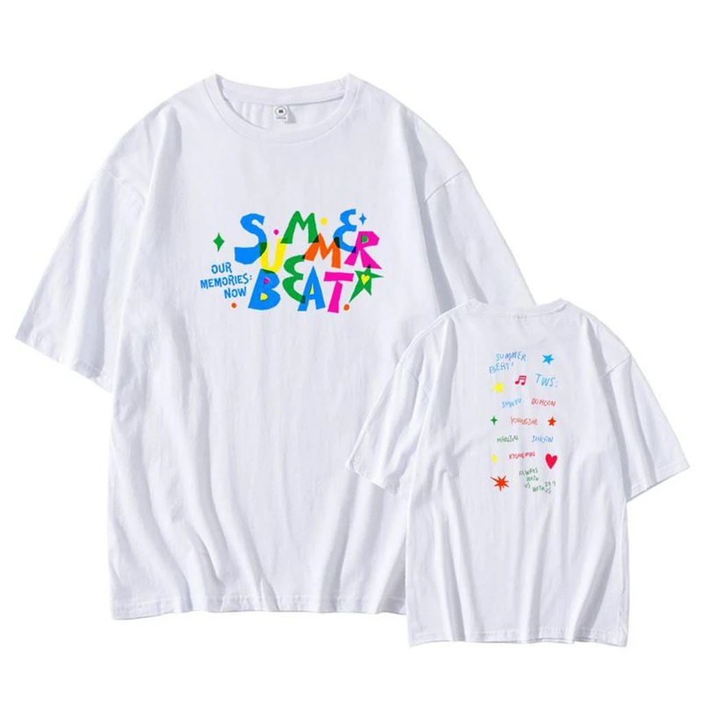 Casual Dames Tops Kpop Zomer Katoenen Tops Voor Mannen En Vrouwen Hip-Hop Mode O-hals Katoenen T-Shirts