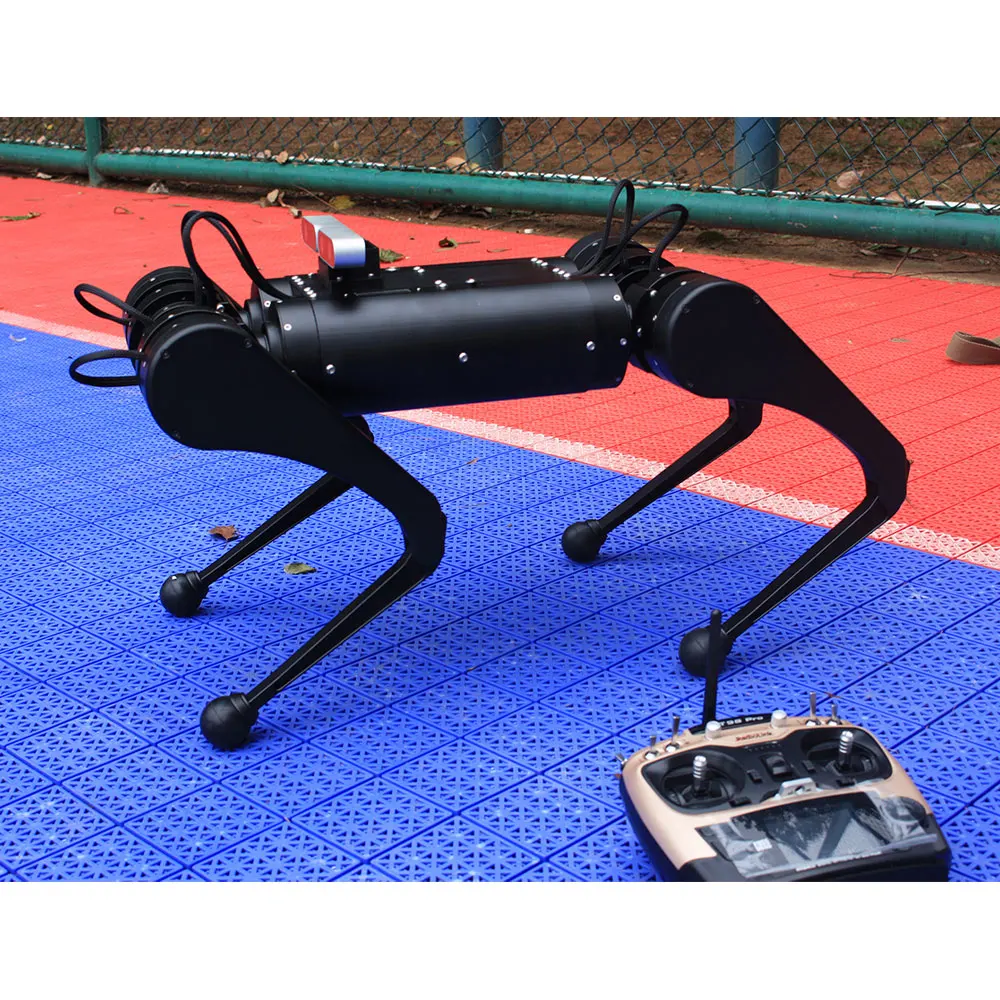 Perro robot cuadrúpedo biónico 12DOF, código abierto, versión básica del robot MIT AI para programación de educación STEM