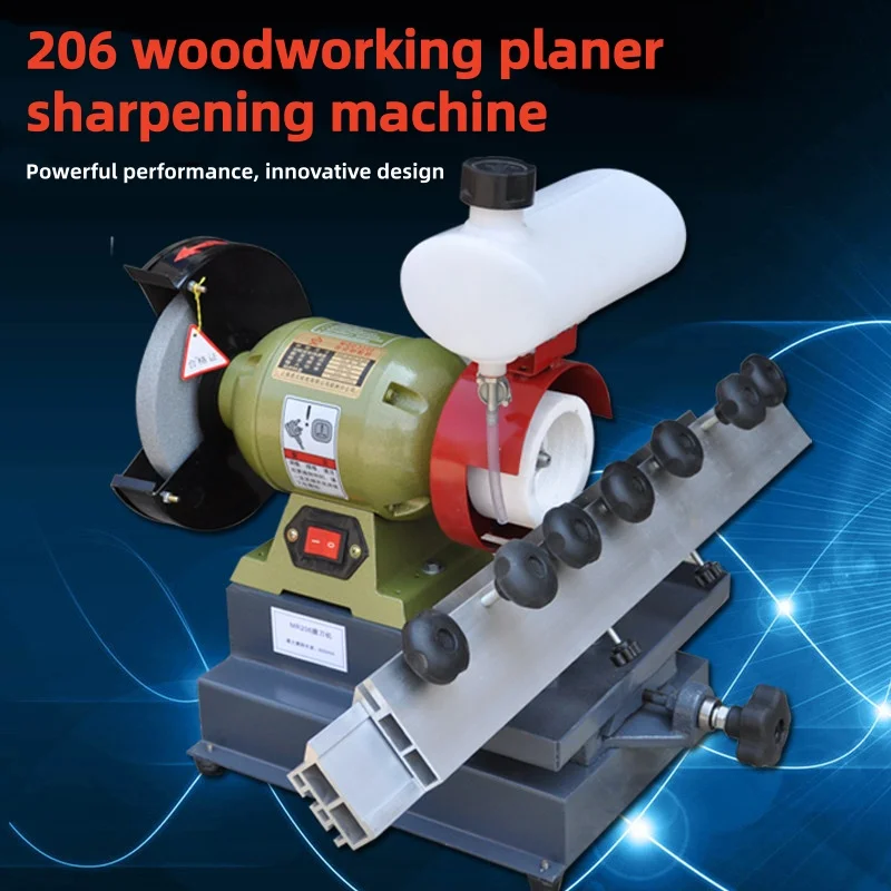 Water Cooled Linear Straight Knife Grinding Machine Duty Wood Planer Blade Sharpener with Water Tank Adjustable Guide Frame
