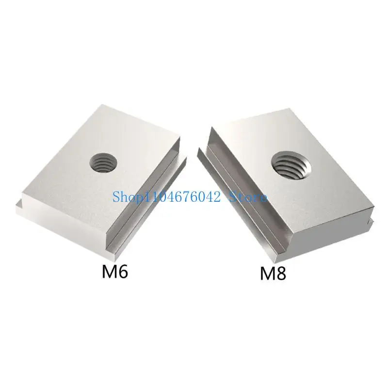 652F T-Slider for T-Slot 8 Aluminum T Slot Nut T-Track Slider Sliding Nut for Woodworking Tool Jigs Screw Slot Fasteners